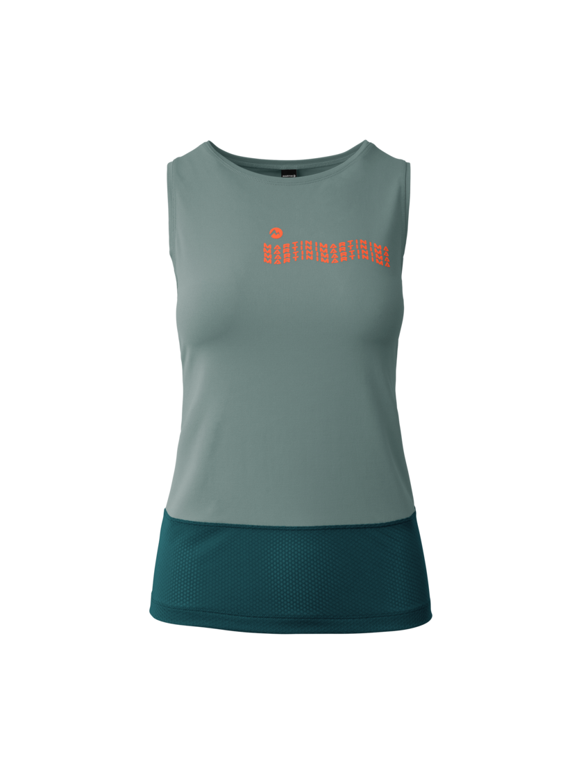 Martini Sportswear - Alpmate Drive Tanktop W - Tops in misty blue-seaport - front view - Women