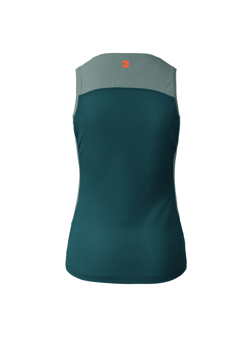 Martini Sportswear - Alpmate Drive Tanktop W - Tops in misty blue-seaport - rear view - Women