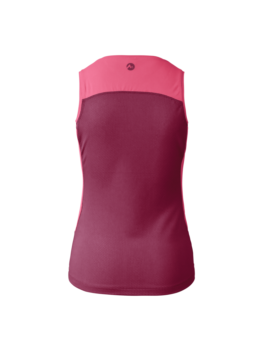 Martini Sportswear - Alpmate Drive Tanktop W - Tops in fuchsia-plume - rear view - Women