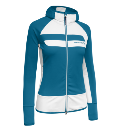 Martini Sportswear - TRE CIME - Midlayers in oceanblue-white - front view - Women