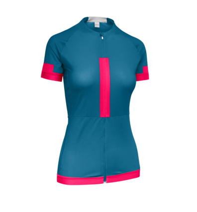 Martini Sportswear - KIGA - T-Shirts in oceanblue-pink - front view - Women